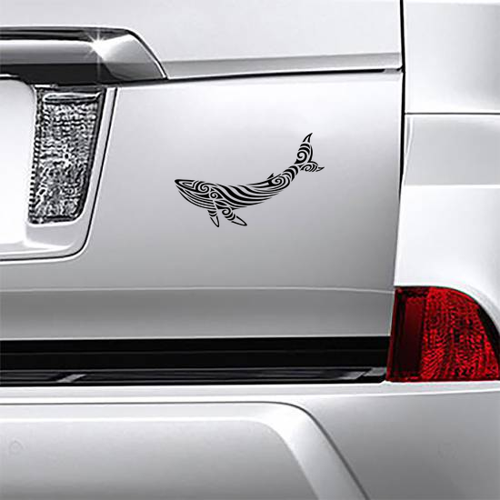 Tribal Humpback Whale Sticker
