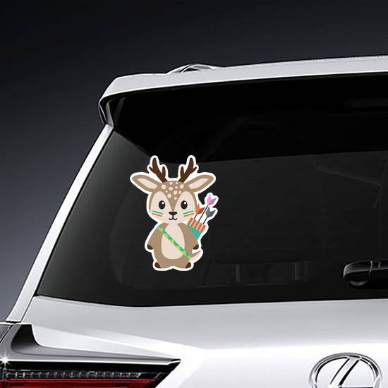 Tribal Woodland Deer Sticker