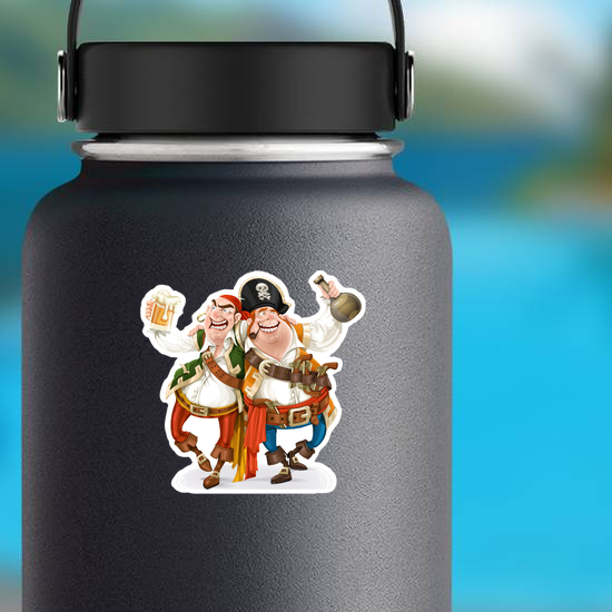 Two Drunk Pirates Sticker