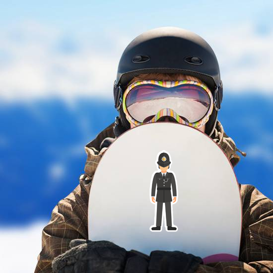 UK Police Officer In Uniform Sticker