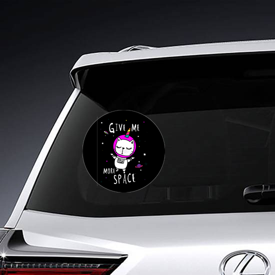 Unicorn Space Cat Sticker