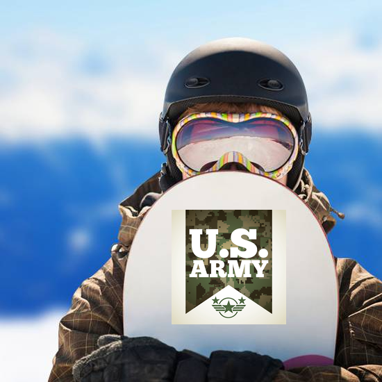 US Army Ribbon Banner Sticker