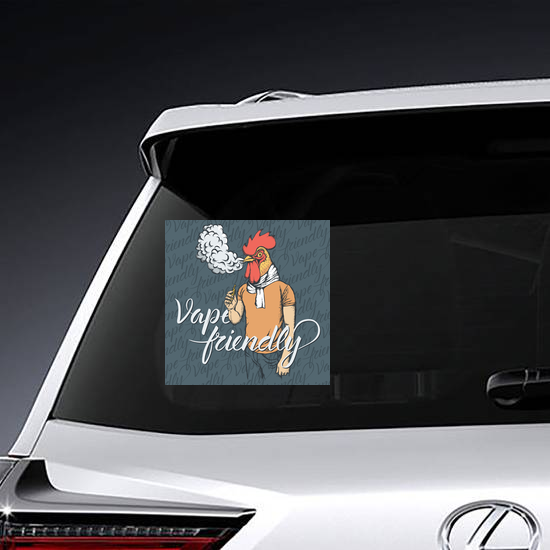 Vape Friendly Chicken Sticker