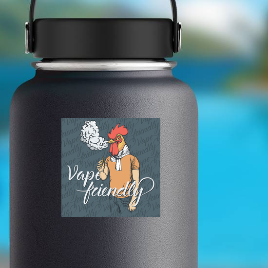 Vape Friendly Chicken Sticker