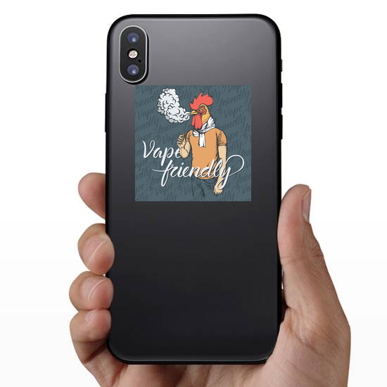 Vape Friendly Chicken Sticker
