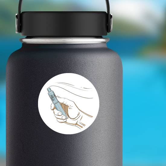 Vape Pen In Hand Sticker