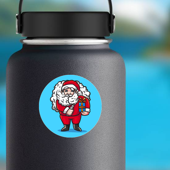 Vape Santa Sticker