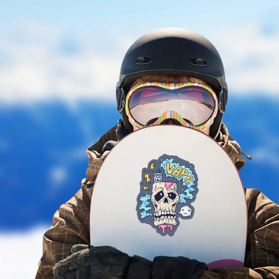 Vape Skull Cartoon Sticker
