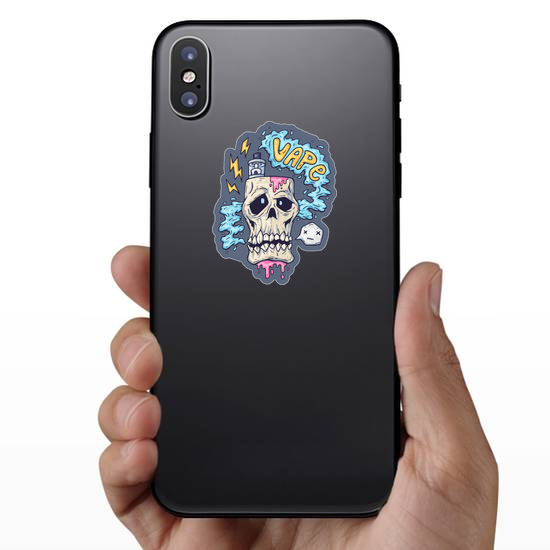 Vape Skull Cartoon Sticker