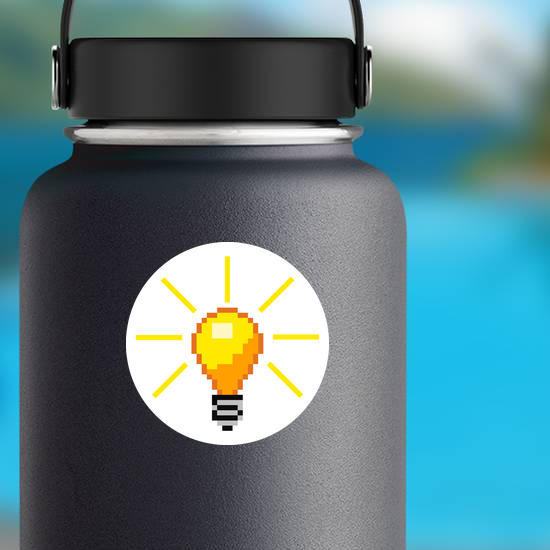 Vector Art Idea Light Bulb Sticker