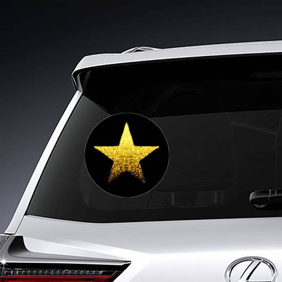 Vector Glittering Star Sticker