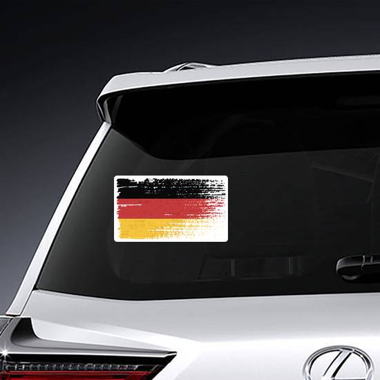 Vintage Germany Flag Grunge Sticker example