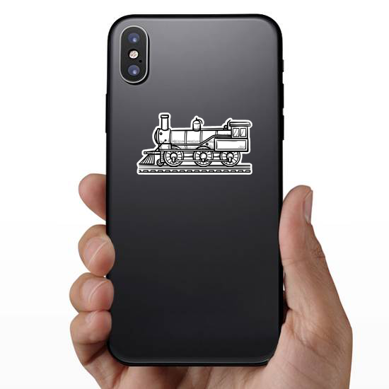 Vintage Train Hand Drawn Outline Doodle Sticker