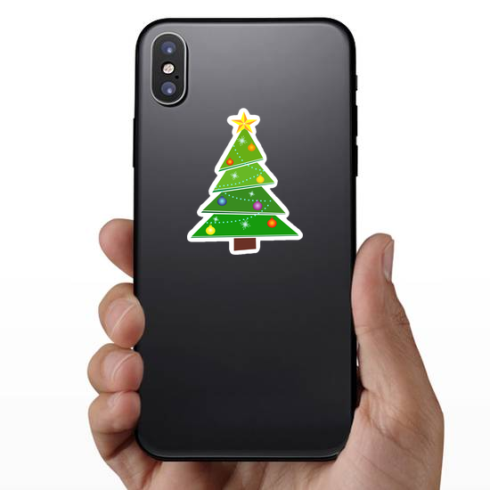 Wacky Christmas Tree Sticker