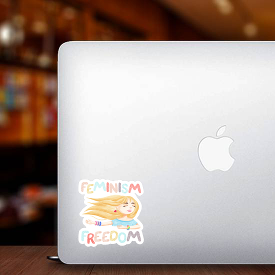 Watercolor Blonde Girl Sticker