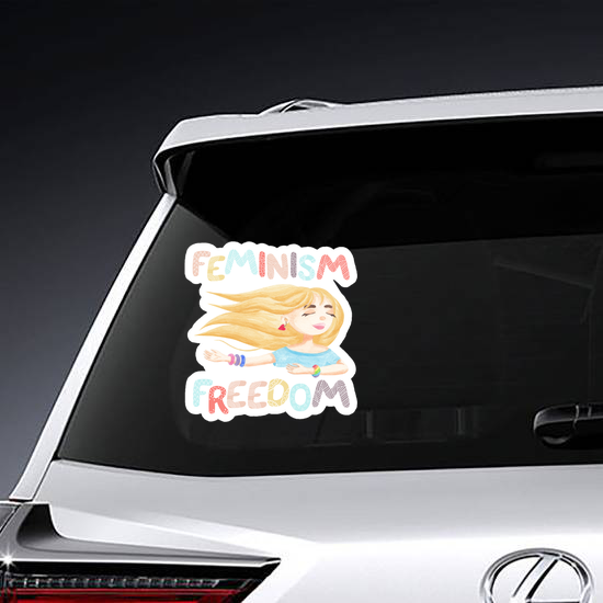 Watercolor Blonde Girl Sticker