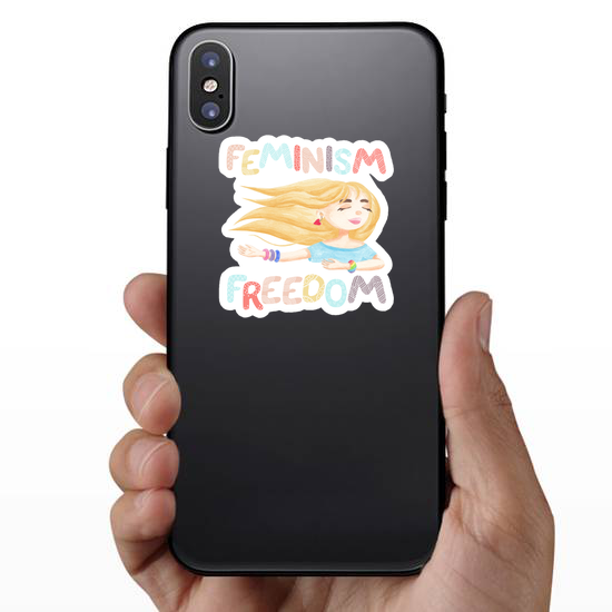 Watercolor Blonde Girl Sticker
