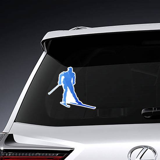Watercolor Cross-country Skiing Sticker