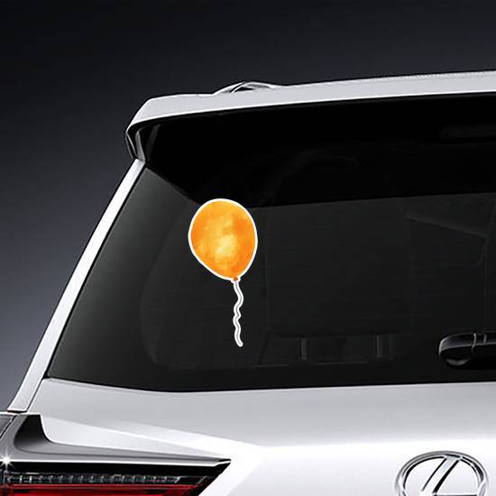 Watercolor Golden Balloon Sticker example