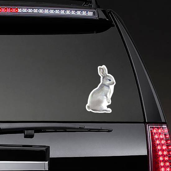 Watercolor Rabbit Hare Sticker