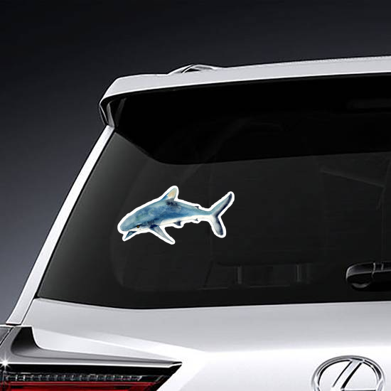 Watercolor Shark Sticker