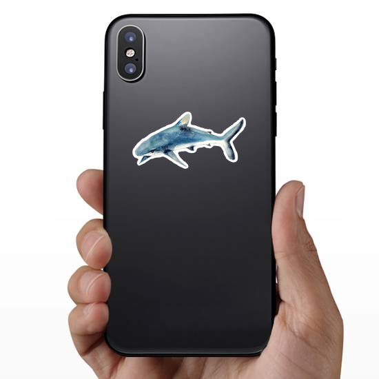 Watercolor Shark Sticker