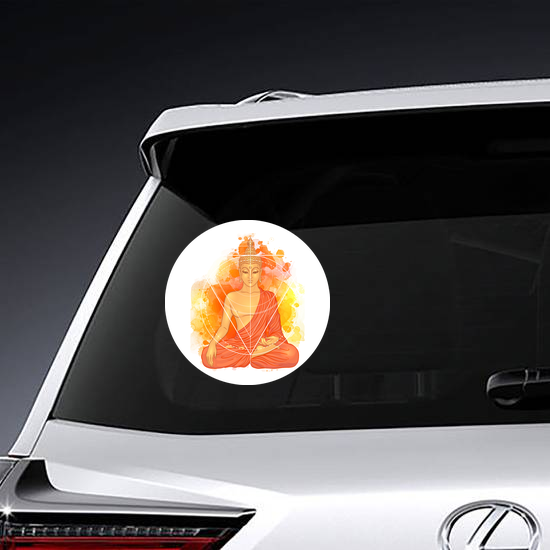 Watercolor Sitting Buddha Sticker