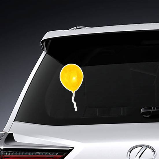 Watercolor Yellow Balloon Sticker example