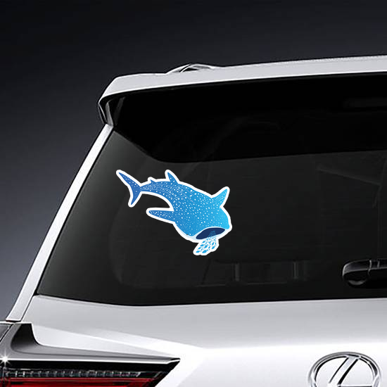 Whale Shark Eating Fish Sticker