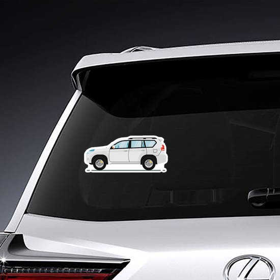 White SUV Car Sticker