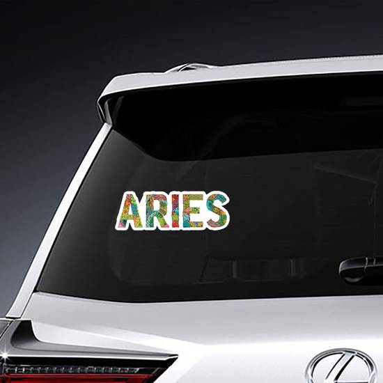 Word Aries Sticker example