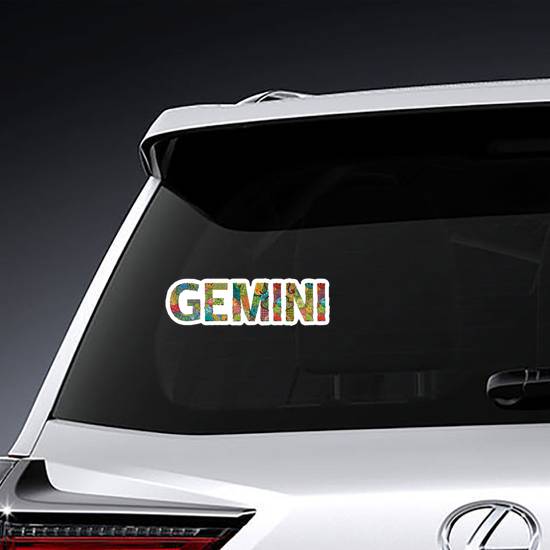 Word Gemini Color Sticker example
