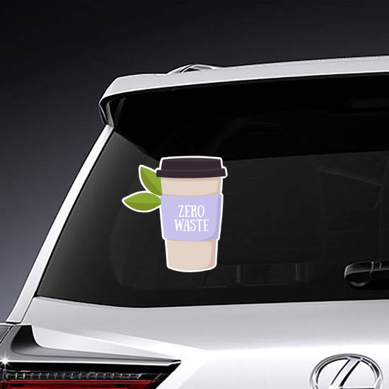 Zero Waste Coffee Cup Sticker