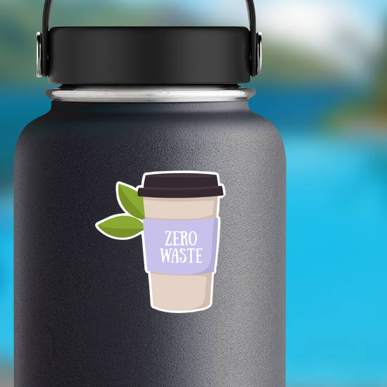 Zero Waste Coffee Cup Sticker