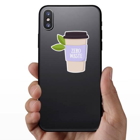 Zero Waste Coffee Cup Sticker