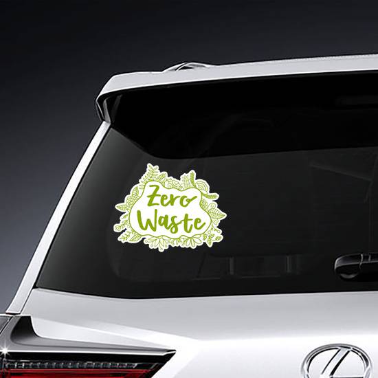 Zero Waste Leaves Sticker example 