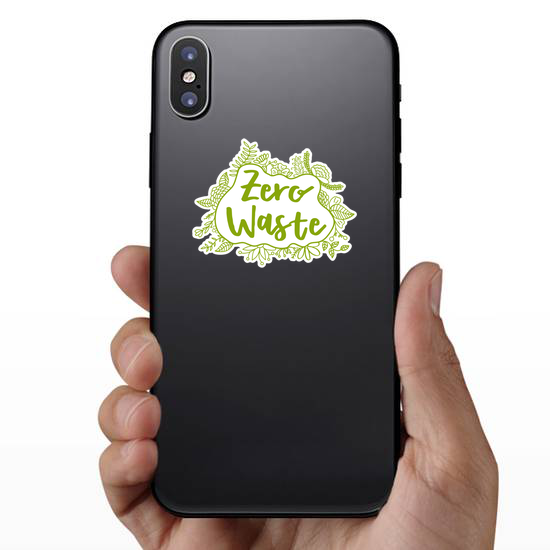 Zero Waste Leaves Sticker