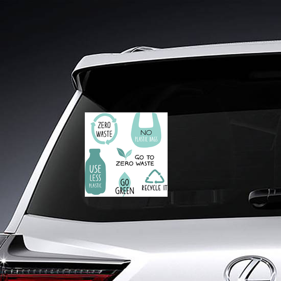 Zero Waste Life Slogan Sticker