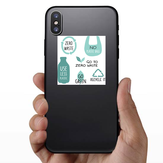 Zero Waste Life Slogan Sticker