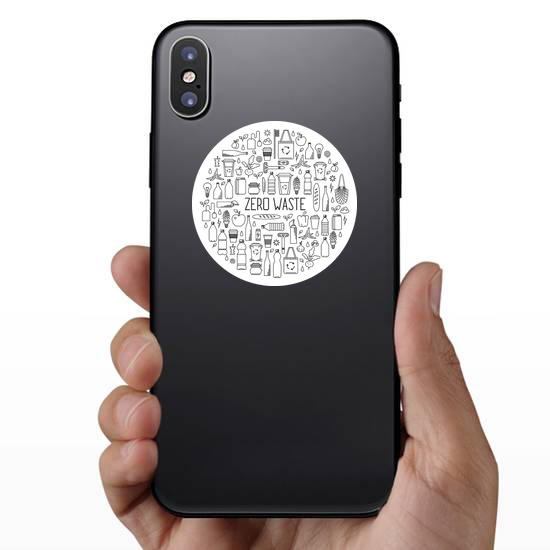 Zero Waste Monochrome Sticker