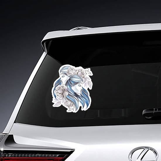 Zodiac Gemini Watercolor Sticker