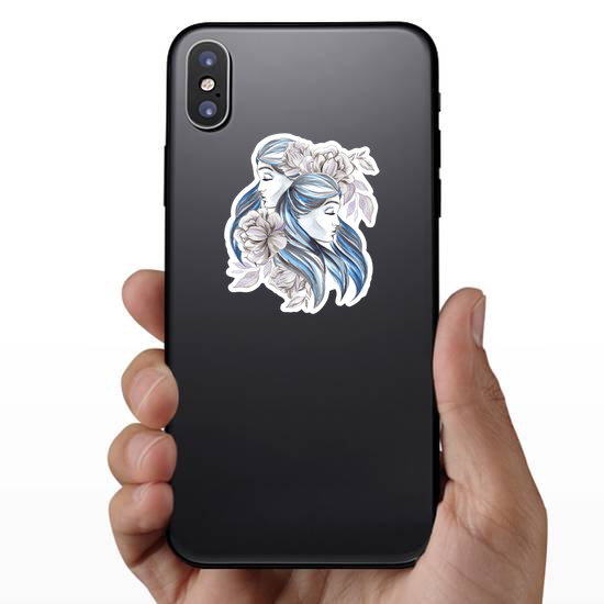 Zodiac Gemini Watercolor Sticker