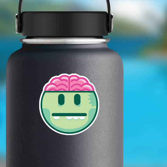Zombie Brain Emoji Sticker