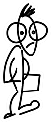 Funny Smart Student Going To College Nerd Sticker