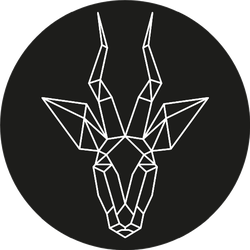 Geometric Animal Antelope Illustration Sticker