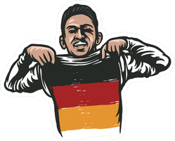 German World Cup Football Soccer Player Sticker