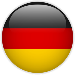 Germany Flag Glossy Button Sticker