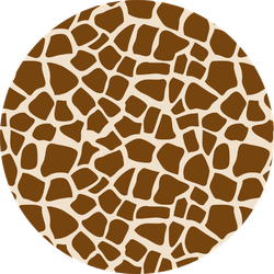 Giraffe Seamless Pattern Sticker