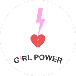 Girl Power Lightening Sticker