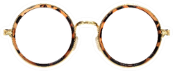 Glasses Isolated On White Background Sticker